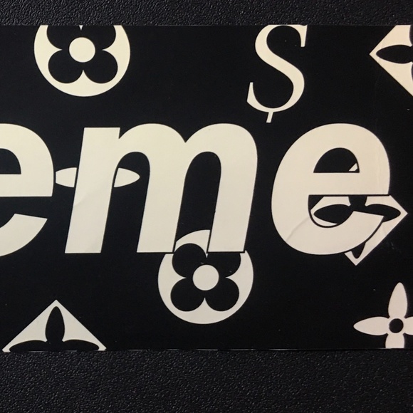 Supreme Louis Vuitton Black Box Logo Sticker RARE 2000 - Picture 4 of 4